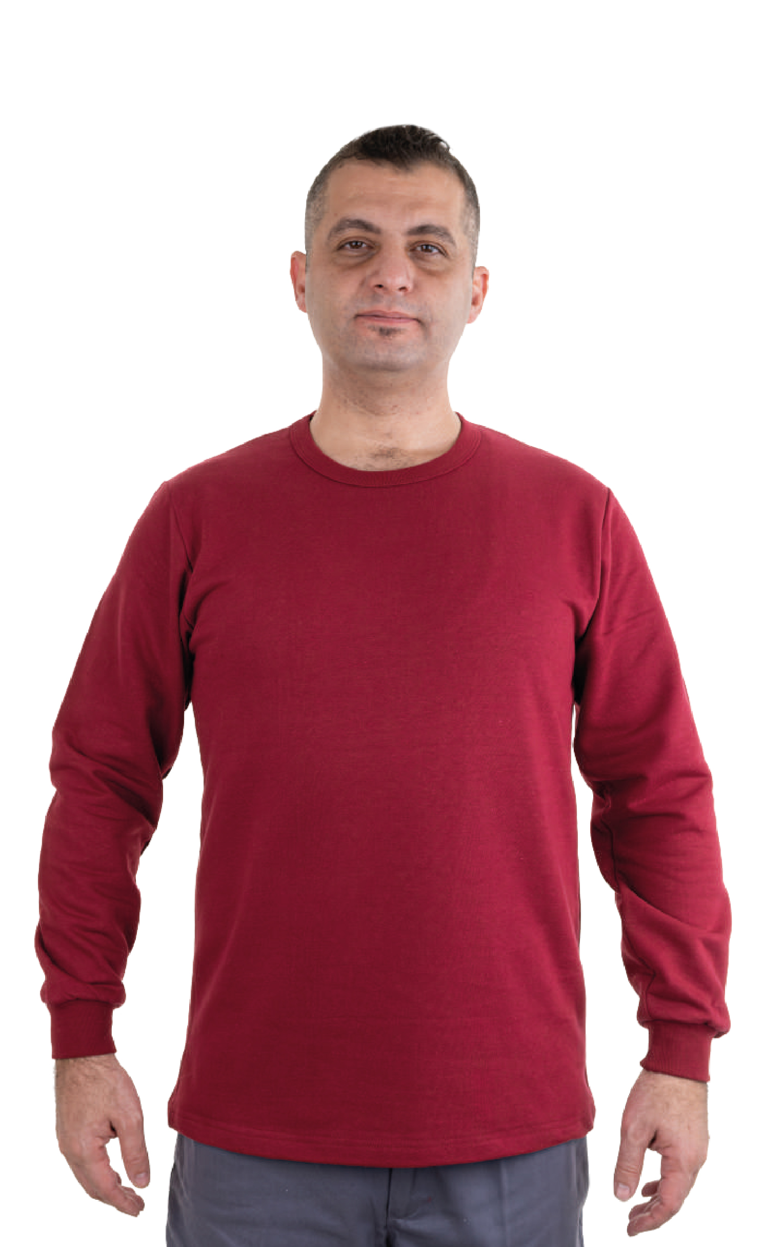 BORDO SIFIR YAKA SWEAT