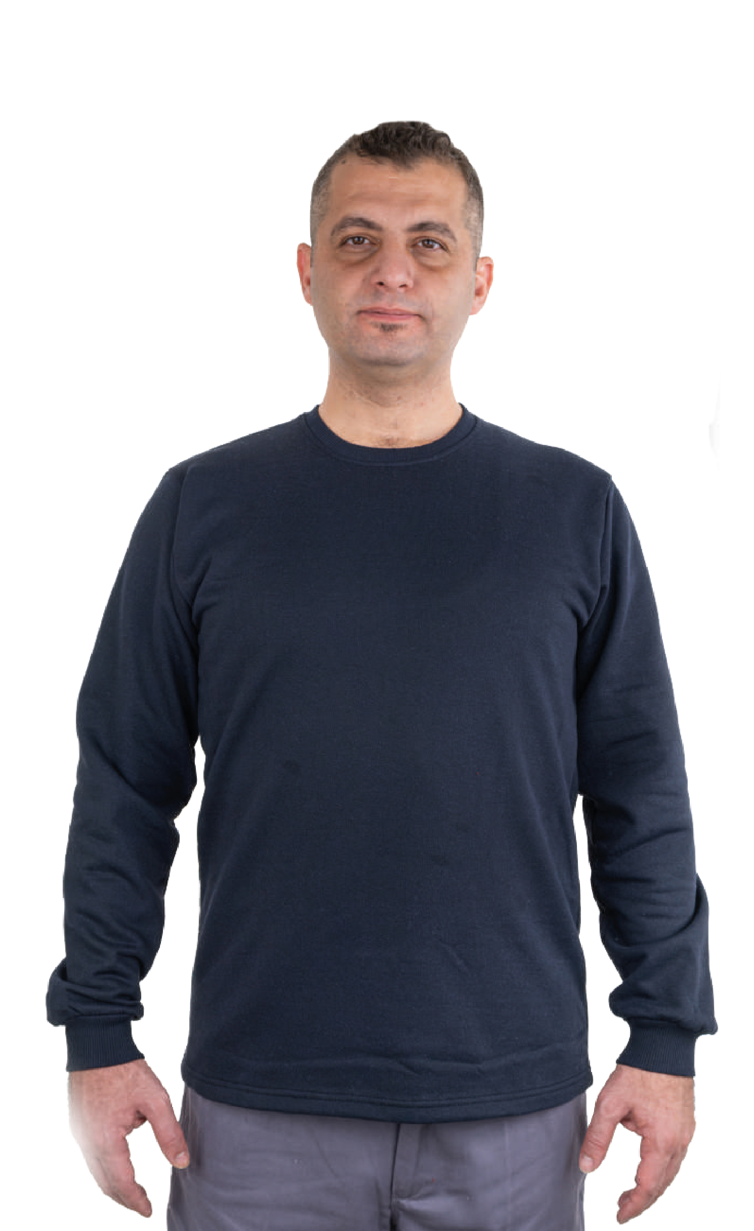 LACİVERT SIFIR YAKA SWEAT